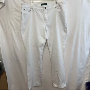 Lauren Ralph Lauren White Women's Jeans, 20W